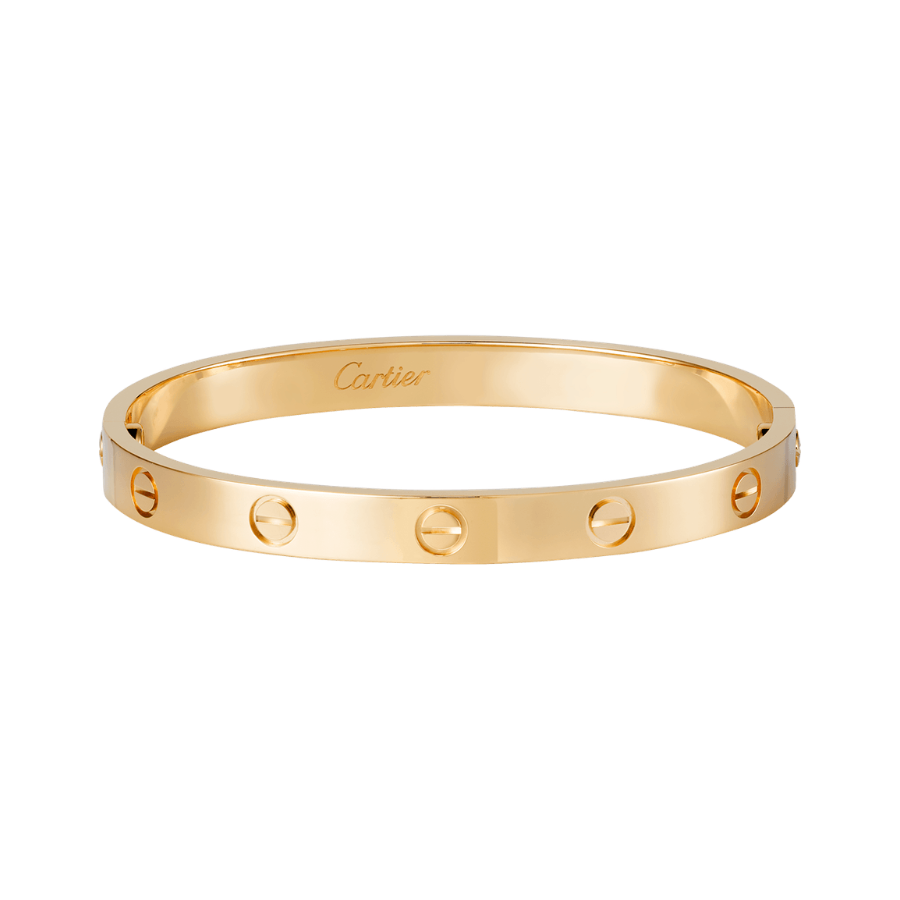 Bracelete Inspiração Love Dourada